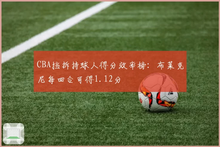 CBA挡拆持球人得分效率榜:布莱克尼每回合可得1.12分